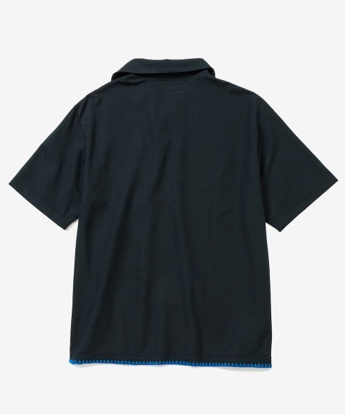 rehacer（レアセル）の「rehacer : Asymmetry Collar  Polo  / アシンメトリーカラー ポロ（Tシャツ/カットソー・メンズ・ネイビー/ブラック・MEDIUM/SMALL/X-LARGE/LARGE）」の13枚目の写真