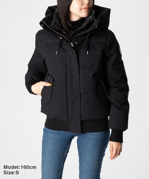Mackage（マッカージュ）の「Mackage NEFI-NFZ DOWN JACKET マッカージュ ノンファー  ダウンジャケット（ダウンジャケット/コート・レディース・ブラック・MEDIUM/SMALL/LARGE）」の2枚目の写真