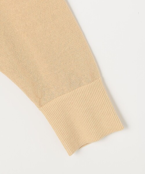 NOLLEY’S（ノーリーズ）の「《手洗い可能》チュールフリンジVネックカーディガン（カーディガン/ボレロ・レディース・ブラック/ホワイト/ベージュ・38）」の9枚目の写真