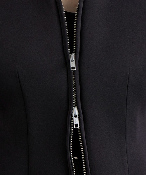 Lui's(ルイス)の「ダンボールシェイプダブルZIPジャケット(テーラードジャケット・レディース・グレー/ブラック・FREE)」の17枚目の写真