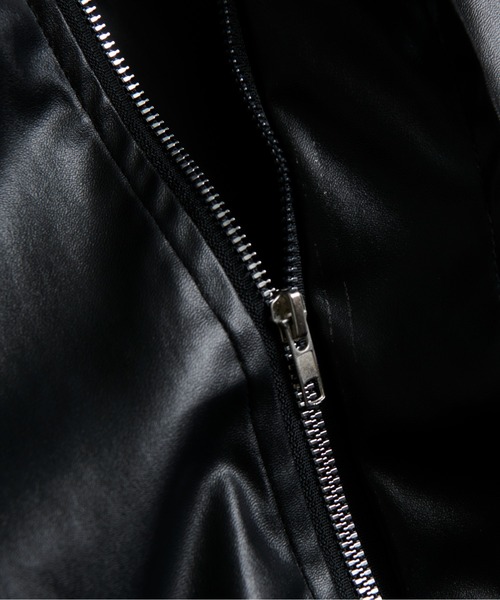CALIFORNIA OUTFITTERS（カリフォルニア アウトフィッターズ）の「12A15-MZ スタンドカラー レザーライクブルゾン（ブルゾン・メンズ・ブラック/ブラウン・M/L）」の7枚目の写真