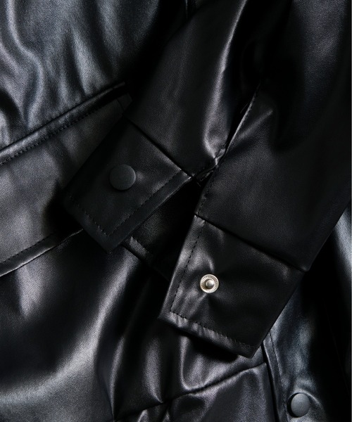 CALIFORNIA OUTFITTERS（カリフォルニア アウトフィッターズ）の「12A15-MZ スタンドカラー レザーライクブルゾン（ブルゾン・メンズ・ブラック/ブラウン・M/L）」の10枚目の写真