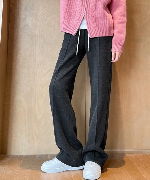 ReRe(リリ)の「裏起毛ルーズストレートパンツ(スウェットパンツ・レディース・オートミール/ダークグレー/ベージュ/ダークブラウン/ライトグレー/チャコールグレー・MEDIUM)」の18枚目の写真