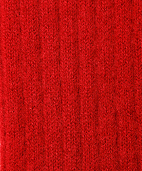 ANONYMOUSISM（アノニマスイズム）の「【ANONYMOUSISM】Mohair Rib Crew/モヘア/ソックス/ユニセックス【WEB限定】（ソックス/靴下・メンズ・レッド・フリー）」の3枚目の写真