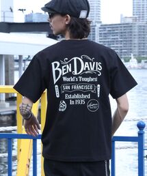 【BEN DAVIS（ベンデイビス）】CLASSIC LOGO TEE / クラシックフィット Tシャツ 半袖 クルーネック プリント ワンポイント