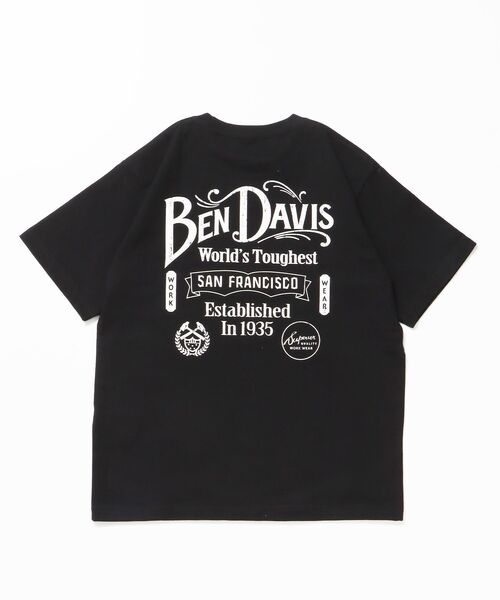 BEN DAVIS（ベンデイビス）の「【BEN DAVIS（ベンデイビス）】CLASSIC LOGO TEE / クラシックフィット Tシャツ 半袖 クルーネック プリント ワンポイント（Tシャツ/カットソー・メンズ・ブラック/ホワイト/ネイビー/グレー・MEDIUM/LARGE/X-LARGE）」の19枚目の写真