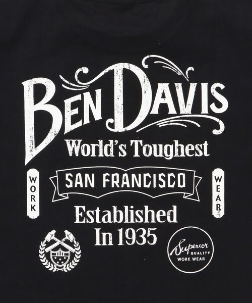 BEN DAVIS（ベンデイビス）の「【BEN DAVIS（ベンデイビス）】CLASSIC LOGO TEE / クラシックフィット Tシャツ 半袖 クルーネック プリント ワンポイント（Tシャツ/カットソー・メンズ・ブラック/ホワイト/ネイビー/グレー・MEDIUM/LARGE/X-LARGE）」の17枚目の写真