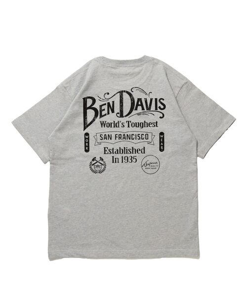 BEN DAVIS（ベンデイビス）の「【BEN DAVIS（ベンデイビス）】CLASSIC LOGO TEE / クラシックフィット Tシャツ 半袖 クルーネック プリント ワンポイント（Tシャツ/カットソー・メンズ・ブラック/ホワイト/ネイビー/グレー・MEDIUM/LARGE/X-LARGE）」の15枚目の写真