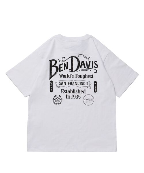 BEN DAVIS（ベンデイビス）の「【BEN DAVIS（ベンデイビス）】CLASSIC LOGO TEE / クラシックフィット Tシャツ 半袖 クルーネック プリント ワンポイント（Tシャツ/カットソー・メンズ・ブラック/ホワイト/ネイビー/グレー・MEDIUM/LARGE/X-LARGE）」の11枚目の写真
