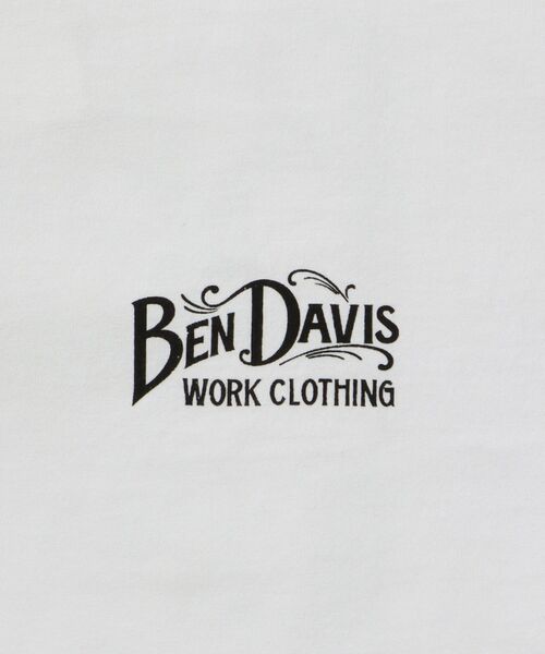 BEN DAVIS（ベンデイビス）の「【BEN DAVIS（ベンデイビス）】CLASSIC LOGO TEE / クラシックフィット Tシャツ 半袖 クルーネック プリント ワンポイント（Tシャツ/カットソー・メンズ・ブラック/ホワイト/ネイビー/グレー・MEDIUM/LARGE/X-LARGE）」の10枚目の写真