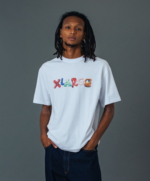XLARGE（エクストララージ）の「LETTERS S/S TEE（Tシャツ/カットソー・メンズ・ホワイト/ライトブルー/ブラック/グリーン・XL/L/M/S）」の10枚目の写真
