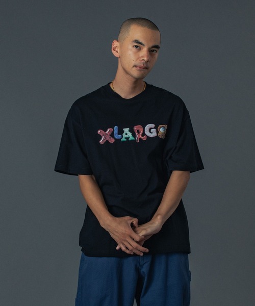 XLARGE（エクストララージ）の「LETTERS S/S TEE（Tシャツ/カットソー・メンズ・ホワイト/ライトブルー/ブラック/グリーン・XL/L/M/S）」の7枚目の写真