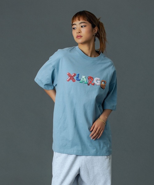 XLARGE（エクストララージ）の「LETTERS S/S TEE（Tシャツ/カットソー・メンズ・ホワイト/ライトブルー/ブラック/グリーン・XL/L/M/S）」の18枚目の写真