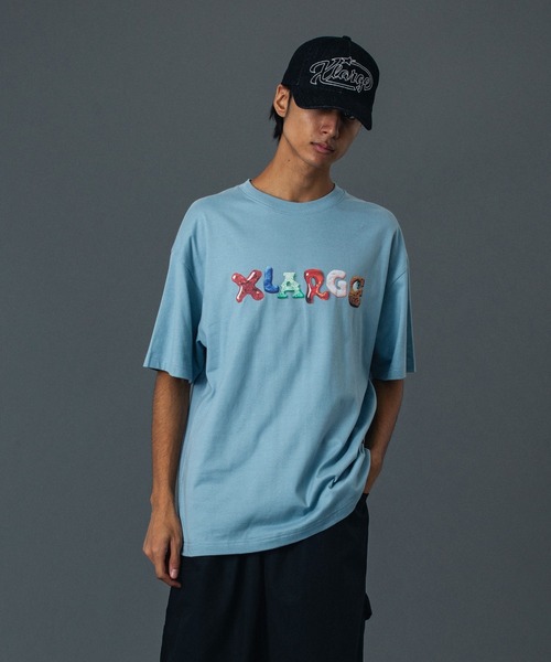 XLARGE（エクストララージ）の「LETTERS S/S TEE（Tシャツ/カットソー・メンズ・ホワイト/ライトブルー/ブラック/グリーン・XL/L/M/S）」の17枚目の写真