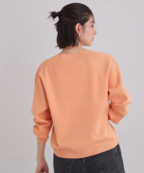 THE SHOP TK （ザ ショップ ティーケー ）の「【S-XLサイズ/上品見えが叶う】Vネックニット/蓄熱/洗濯機OK（ニット/セーター・レディース・ライトブルー/ナチュラル/ライトグリーン系/スミクロ/オレンジ系/パープル系1・11/12/13/14）」の20枚目の写真