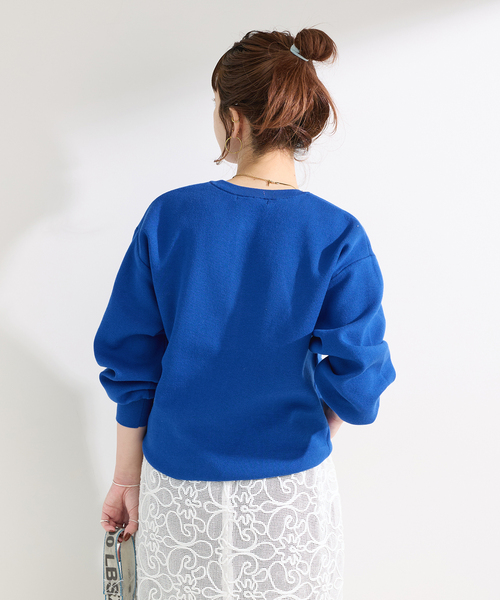 B.C STOCK（ベーセーストック）の「ウォッシャブル / 接結ニットプルオーバー（ニット/セーター・レディース・チャコールグレー/ブルー系その他/ネイビー/ホワイト・FREE）」の13枚目の写真