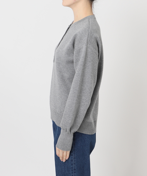 B.C STOCK（ベーセーストック）の「ウォッシャブル / 接結ニットプルオーバー（ニット/セーター・レディース・チャコールグレー/ブルー系その他/ネイビー/ホワイト・FREE）」の15枚目の写真