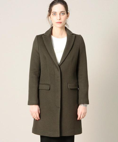 BEAUTY&YOUTH UNITED ARROWS（ビューティーアンドユースユナイテッドアローズ）の「BY メルトンチェスターコート◆（チェスターコート・レディース・ブラック/オリーブ・SMALL/MEDIUM）」の4枚目の写真