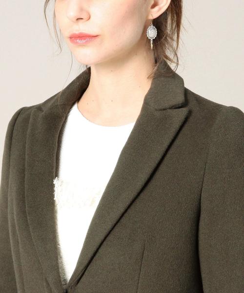 BEAUTY&YOUTH UNITED ARROWS（ビューティーアンドユースユナイテッドアローズ）の「BY メルトンチェスターコート◆（チェスターコート・レディース・ブラック/オリーブ・SMALL/MEDIUM）」の7枚目の写真