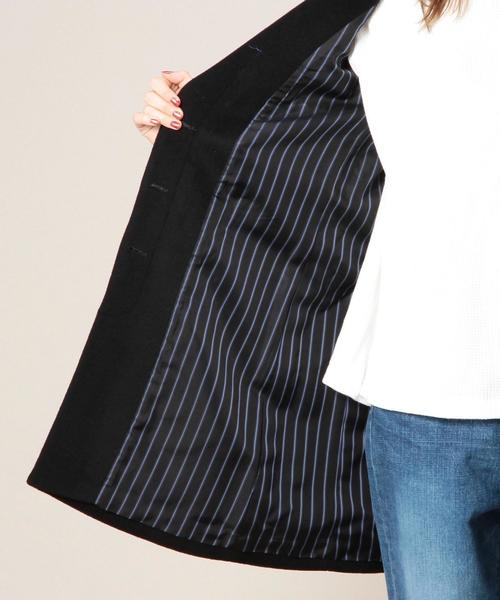 BEAUTY&YOUTH UNITED ARROWS（ビューティーアンドユースユナイテッドアローズ）の「BY メルトンチェスターコート◆（チェスターコート・レディース・ブラック/オリーブ・SMALL/MEDIUM）」の9枚目の写真