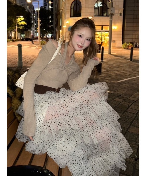 Darich（ダーリッチ）の「ボリュームアシメチュールロングスカート