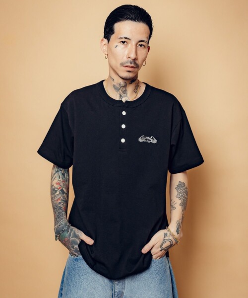 Subciety(サブサエティ)の「Henley neck tee(Tシャツ/カットソー・メンズ・ブラック/ホワイト/グレー・SMALL/MEDIUM/LARGE/X-LARGE/XX-LARGE)」の17枚目の写真