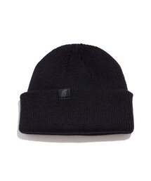 APOSTROPHE COMMA（アポストロフィコンマ）の「リバーシブルBKラベルショートビーニー（ブラック）（ニットキャップ/ビーニー）」