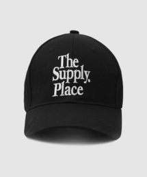 PLACE STUDIO（プレイススタジオ）の「レタリングカラー配色ウェブログロ刺繍コットンボールキャップ帽子[ブラック]（キャップ）」