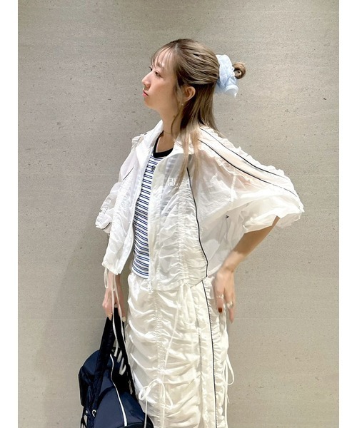 FURFUR（ファーファー）の「シアーフリルブルゾン（ブルゾン・レディース・オフホワイト/ブラック/ピンク・F）」の17枚目の写真