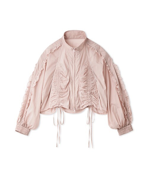 FURFUR（ファーファー）の「シアーフリルブルゾン（ブルゾン・レディース・オフホワイト/ブラック/ピンク・F）」の8枚目の写真