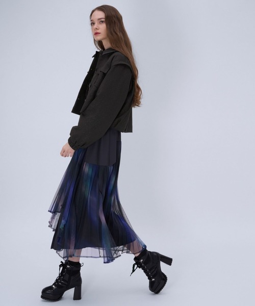 HARE（ハレ）の「ワークポケットショートブルゾン(HARE)（ブルゾン・レディース・ブラック/ブラウン・FREE）」の6枚目の写真