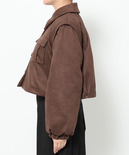 HARE（ハレ）の「ワークポケットショートブルゾン(HARE)（ブルゾン・レディース・ブラック/ブラウン・FREE）」の22枚目の写真