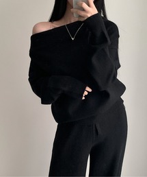 LUCPY（ラクピー）の「ワンショルダーリラックスセットアップ（スウェット）」