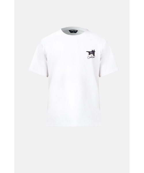 CORALIAN（コラリアン）の「デイリーソロナグラフィックラウンドtシャツ女性用ホワイト（Tシャツ/カットソー・レディース・その他・XXL/XS/M/L/XL）」の2枚目の写真