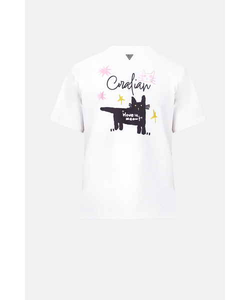 CORALIAN（コラリアン）の「デイリーソロナグラフィックラウンドtシャツ女性用ホワイト（Tシャツ/カットソー・レディース・その他・XXL/XS/M/L/XL）」の3枚目の写真