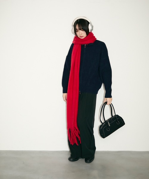 TONER(トナー)の「ステッチミニボストンバッグ/ロゴプレート付き(ボストンバッグ・レディース・ブラウン/ブラック・FREE)」の6枚目の写真
