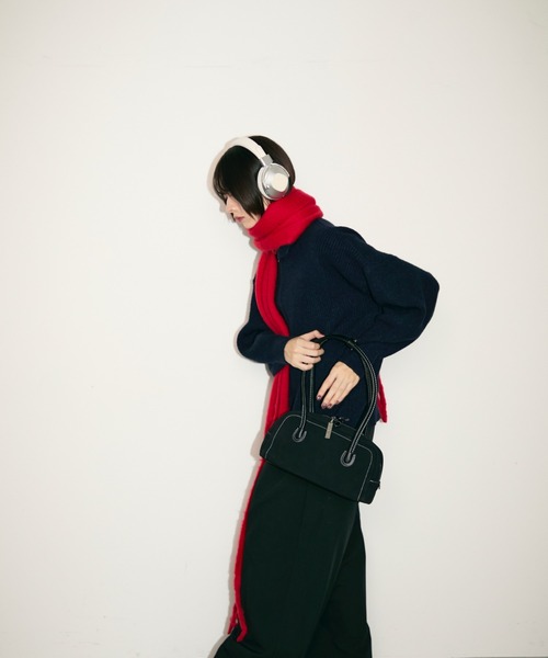 TONER(トナー)の「ステッチミニボストンバッグ/ロゴプレート付き(ボストンバッグ・レディース・ブラウン/ブラック・FREE)」の22枚目の写真