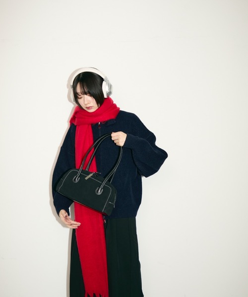 TONER(トナー)の「ステッチミニボストンバッグ/ロゴプレート付き(ボストンバッグ・レディース・ブラウン/ブラック・FREE)」の19枚目の写真