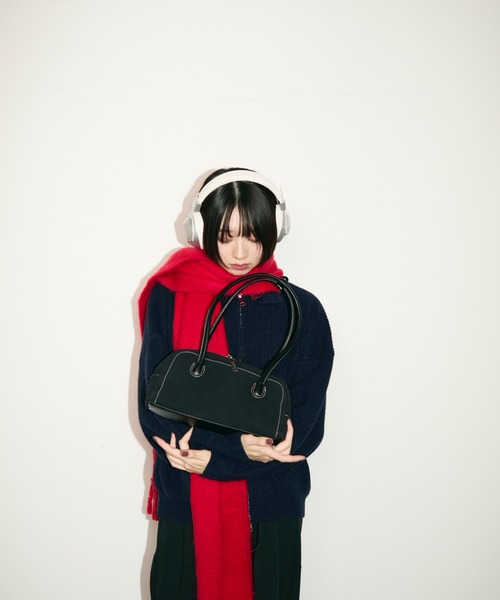 TONER(トナー)の「ステッチミニボストンバッグ/ロゴプレート付き(ボストンバッグ・レディース・ブラウン/ブラック・FREE)」の17枚目の写真