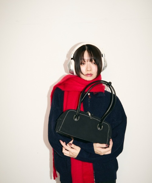 TONER(トナー)の「ステッチミニボストンバッグ/ロゴプレート付き(ボストンバッグ・レディース・ブラウン/ブラック・FREE)」の16枚目の写真
