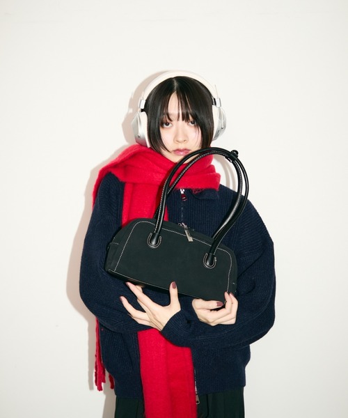 TONER(トナー)の「ステッチミニボストンバッグ/ロゴプレート付き(ボストンバッグ・レディース・ブラウン/ブラック・FREE)」の15枚目の写真