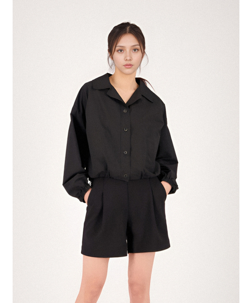 ACUD（アクド）の「Light String Shirt _Black（シャツ/ブラウス・レディース・ブラック・FREE）」の2枚目の写真