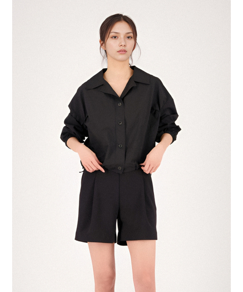 ACUD（アクド）の「Light String Shirt _Black（シャツ/ブラウス・レディース・ブラック・FREE）」の3枚目の写真