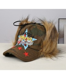 MAISON DE THERESE（メゾン ド テレーズ）の「ロゴ刺繍ベースボールキャップ/ファー帽子 フライトキャップ（キャップ）」