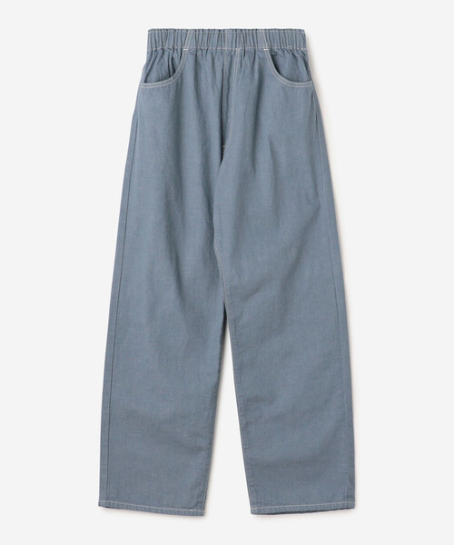 DANTON（ダントン）の「DANTON | カラーデニム イージーパンツ WOMEN（デニムパンツ・レディース・ブルー/ピンク系その他/アイボリー/インディゴブルー/チャコール・38/36）」の15枚目の写真