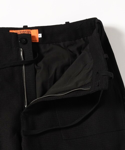 UNIVERSAL OVERALL（ユニバーサルオーバーオール）の「【別注】UNIVERSAL OVERALL / MESH CRAZY BAKER PANTS（その他パンツ・メンズ・オリーブ/ブラック・LARGE/MEDIUM/SMALL/X-LARGE）」の4枚目の写真
