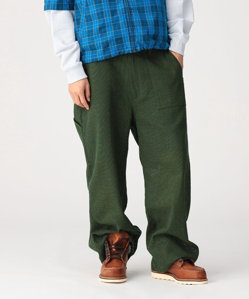 UNIVERSAL OVERALL(ユニバーサルオーバーオール)の「【別注】UNIVERSAL OVERALL / MESH CRAZY BAKER PANTS(その他パンツ・メンズ・オリーブ/ブラック・LARGE/MEDIUM/SMALL/X-LARGE)」の17枚目の写真