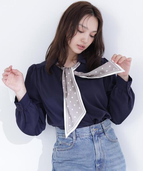 ◇デザインスカーフ付ブラウス（シャツ/ブラウス）｜NATURAL BEAUTY