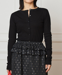 IENA LA BOUCLE | IENA LA BOUCLE コットンリブカーディガン(カーディガン/ボレロ)