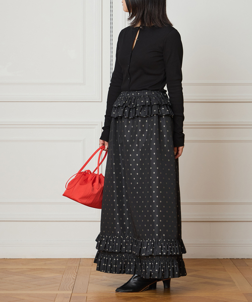 IENA LA BOUCLE（イエナラブークル）の「IENA LA BOUCLE コットンリブカーディガン（カーディガン/ボレロ・レディース・ブラック/ブラウン・FREE）」の7枚目の写真